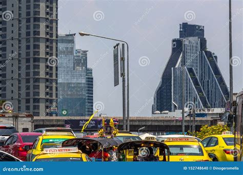 Bangkok Traffic Congestion Asia Editorial Image Image Of Asia Road