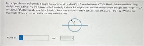 Solved In The Figure Below A Wire Forms A Closed Circular Chegg