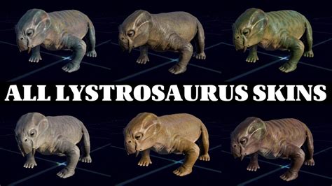 All Lystrosaurus Skins Jurassic World Evolution Youtube