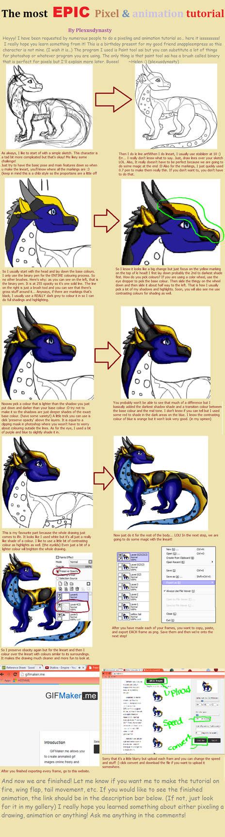 Pixel art and some Animation tutorial by plexusdynasty on DeviantArt