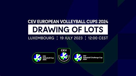 CEV European Volleyball Cups 2024 Drawing Of Lots YouTube