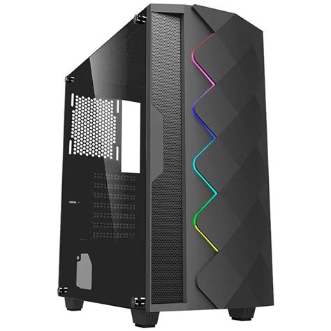 Gabinete Magnum Tech Mt 235gm Rgb Negro Atx Mid Tower