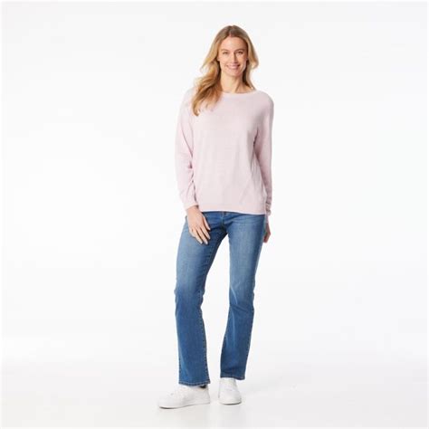 Khoko Collection Womens Cotton Jumper Pink Marle