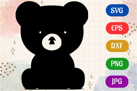 Teddy Bear | Silhouette Vector SVG EPS Graphic by Creative Oasis · Creative Fabrica