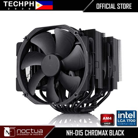 Noctua Nh D Chromax Black Dual Tower Cpu Cooler Mm Black Nt