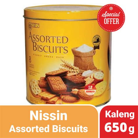 NISSIN Biskuit Kaleng Kuning 650 Gr Assorted Biscuits 650g Lazada