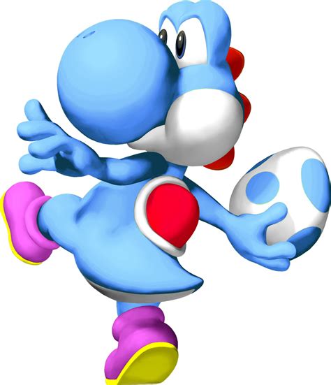 3D Light Blue Yoshi Artwork by MegaToon1234 on DeviantArt