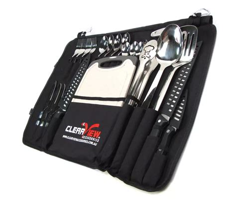 Stainless Steel Camp Cutlery Set 25 Pieces Cut 01