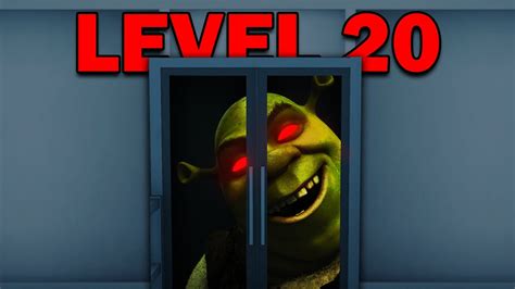 Shrek In The Backrooms Level 20 The Airport Guide NEW LEVEL YouTube