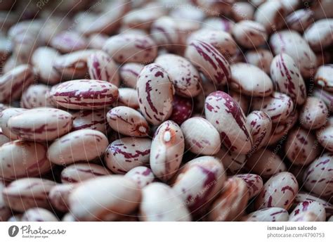 Ungekochte Gelesene Bohnen Mediterranes Essen Ein Lizenzfreies Stock