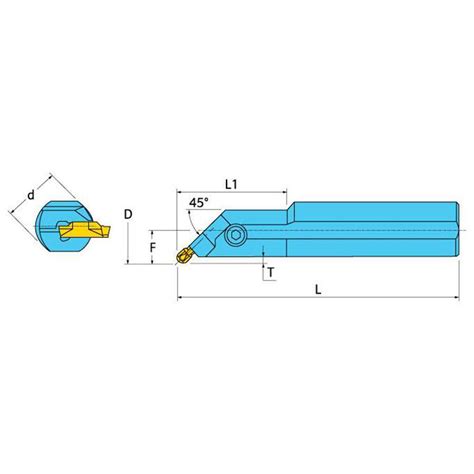 Ingersoll Cutting Tools Indexable Grooving Toolholder Tgiur