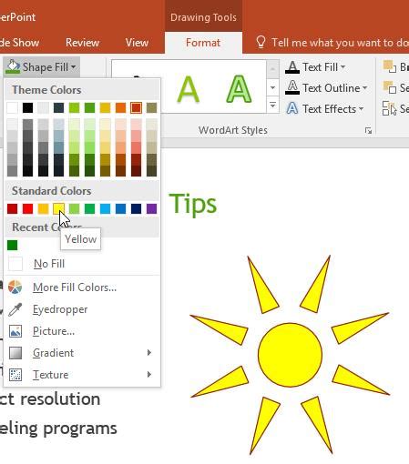 Learn Powerpoint Lesson How To Insert And Edit Shapes Into Shapes