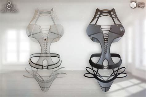 Linen Lingerie For Genesis 8 Females 3d Models For Daz Studio And Poser