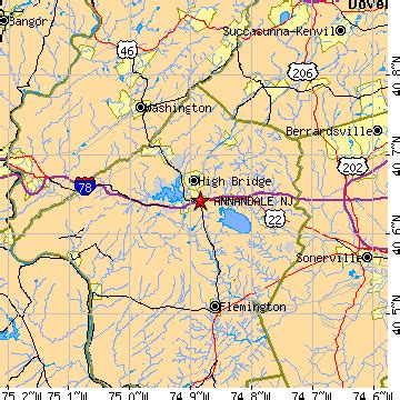 Annandale, New Jersey (NJ) ~ population data, races, housing & economy