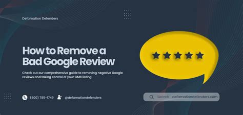 How to Remove a Bad Google Review in 2025: Complete Guide| Defamation ...