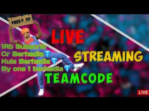 Live FF Mabar Team Code Push Cs RANK Lagi Cs CR 1rb Berhadia YouTube