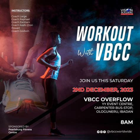 Church Workout Flyer | Workout, Flyer, Flyer design