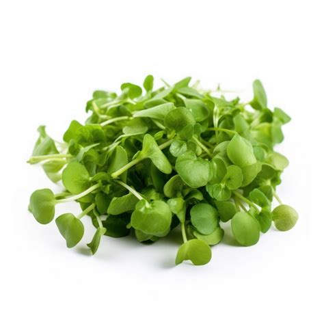 Premium Photo Watercress Isolated On White Background