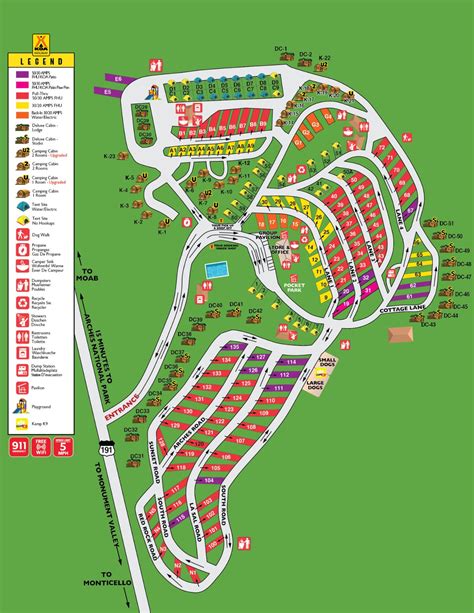 Moab, Utah Camping Map | Kampgrounds of America