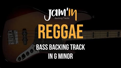 Reggae Bass Backing Track In G Minor YouTube