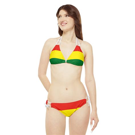 Bolivia Strappy Bikini Set Etsy