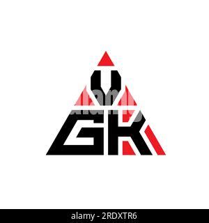 VGK triangle letter logo design with triangle shape. VGK triangle logo ...