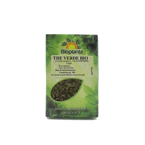 Tè verde gunpowder bio 100 gr Bioplanta