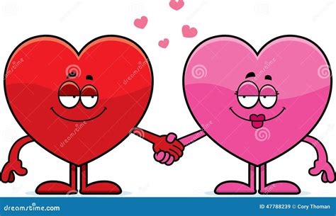 Cartoon Hearts Holding Hands Stock Illustrations – 545 Cartoon Hearts ...