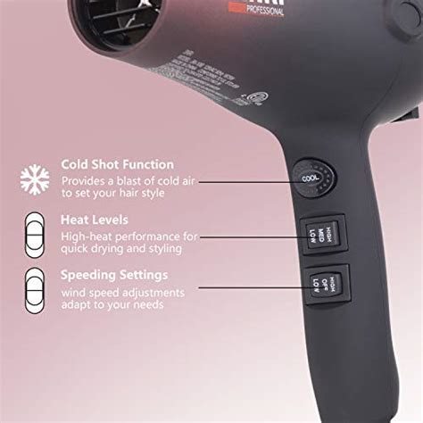 1875w Professional Salon Grade Hair Dryer Dc Motor Negative Ionic Blow