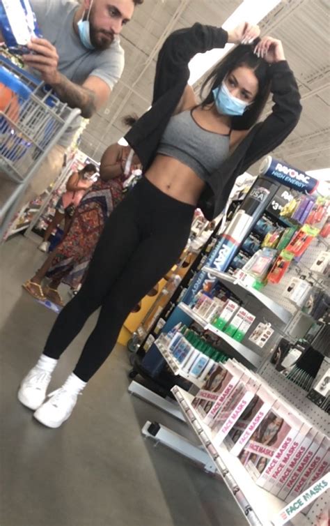 Latina Masked Teen In Leggings Creepshot Candid Teens