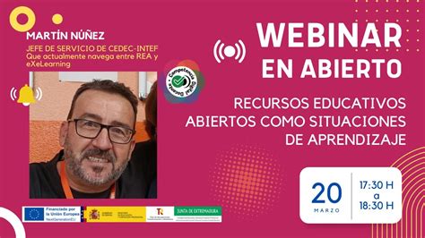 Webinar Recursos Educativos Abiertos Como Situaciones De Aprendizaje Youtube