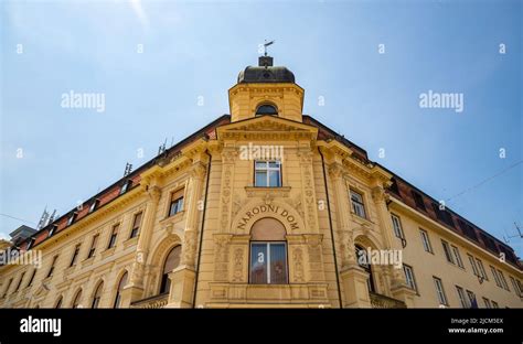 A close-up picture of the Celje City Hall or Celje National Hall Stock Photo - Alamy