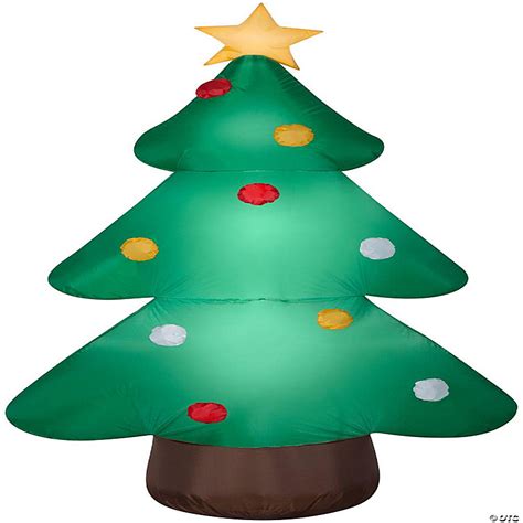 Gemmy Christmas Airblown Inflatable Christmas Tree Opp 7 Ft Tall Green