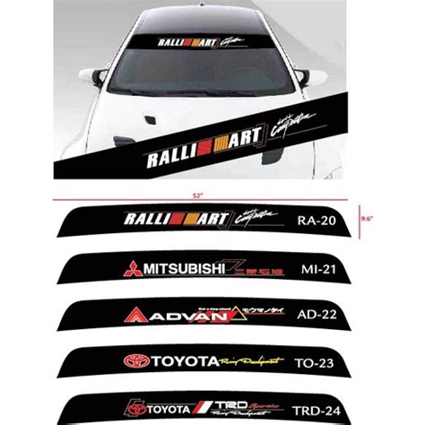 Sticker Front Car Windscreen Windshield Sticker Car Mirror Stickers