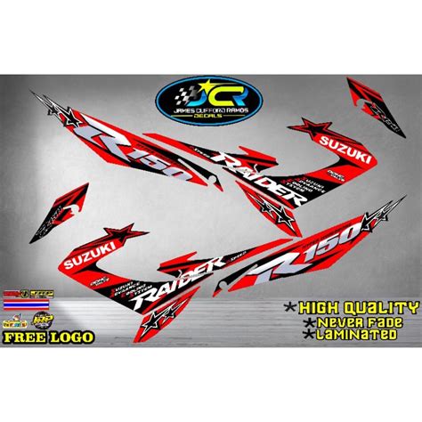 Raider 150 Reborn Stock Decals Sticker Shopee Philippines