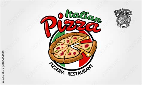 Italian Pizza Vector Logo Template for restaurant, fast food, delivery ...