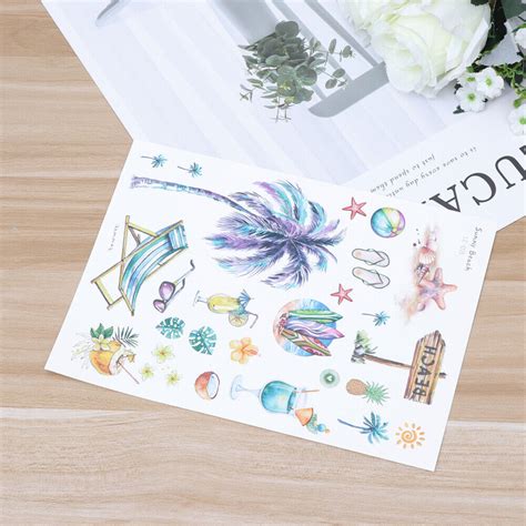 5 Sheets Pack Kindergeburtstags Dekoration Temporare Tattoos