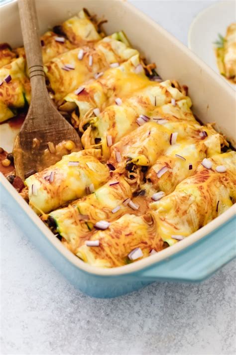 Zucchini Chicken Enchiladas Recipe Lake Shore Lady