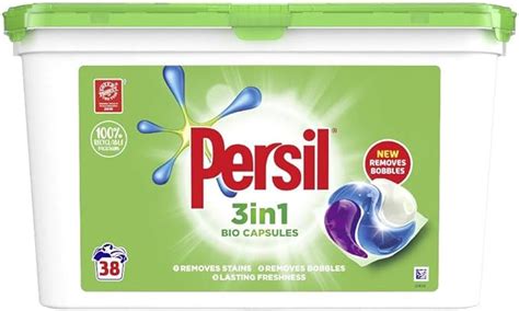 Persil Bio 3 In 1 Laundry Detergent Washing Pods Capsules Tablets Mega