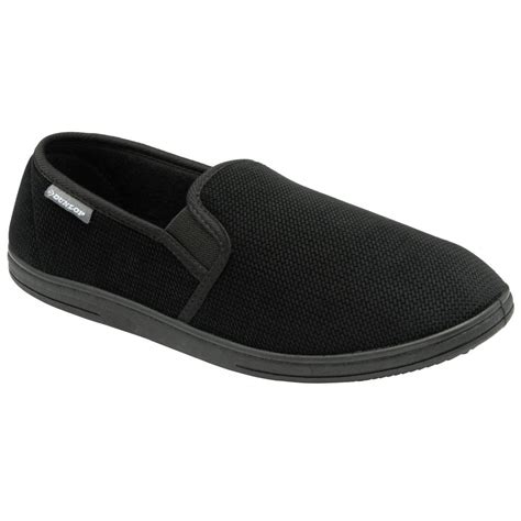 Buy the men's Dunlop black Lloyd slippers at www.dunlopslippers.co.uk