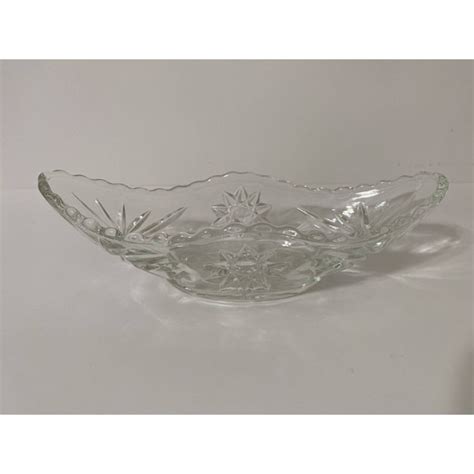 Crystal Relish Dish Etsy