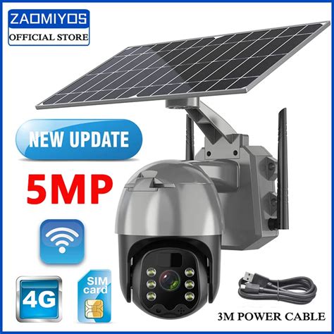 4g ip solar wifi 5mp 3mp cctv câmera de vigilância sem fio de vídeo ao