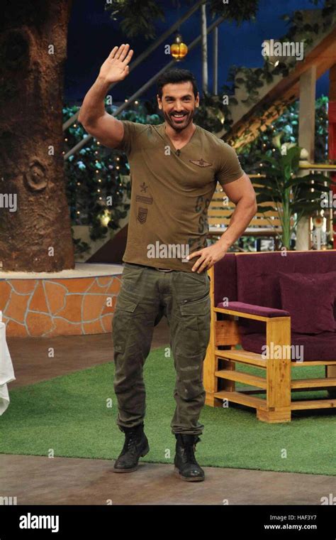 Bollywood Actor John Abraham During The Promotion Of Film Force 2 On The Sets Of The Kapil