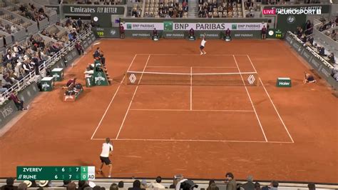 Fantastic Passing Shot By Rune Against Zverev Rtennis