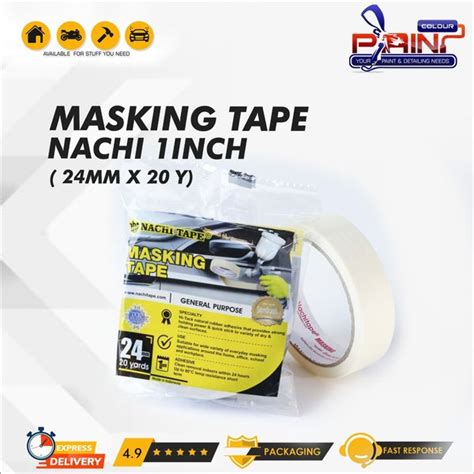 Jual Masking Tape Lem Lakban Kertas Nachi Tape 24mm X 20 Yard 1