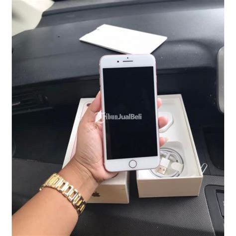 HP IPhone 7 Plus 256GB Rose Gold Bekas ICloud Bebas Reset Nego Di