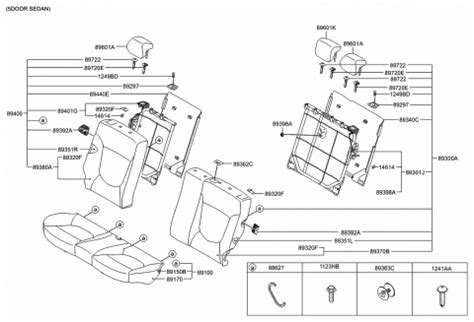 R N T Genuine Hyundai Headrest Assembly Rear Seat