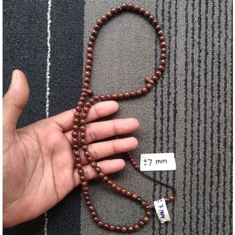 Jual Tasbih Kokka Bulat Coklat Polos Mm Mm Butir Kauka