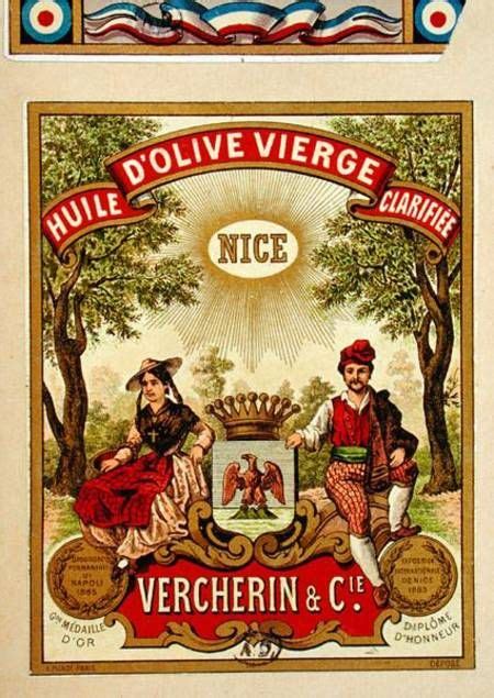 Label For Vercherin Extra Virgin Olive O French School And All