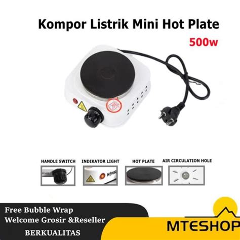Jual Kompor Listrik Mini Hot Plate Electric Cooking W Shopee Indonesia